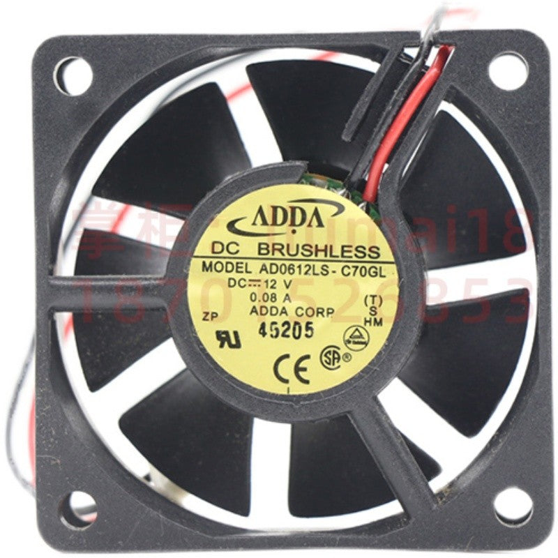 ADDA AD0612LS-C70GL 12V 0.08A 2wires Cooling Fan ADDA AD0612LS-C70GL 12V 0.08A 2wires Cooling Fan